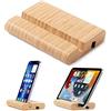 FadyDail Supporto da Scrivania per Tablet in Legno di Bambù, per iPhone, iPad, tutti i Telefoni Cellulare (Grande Dimensione)