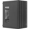 Nuwo Quartz QK400 Case PC Office Micro-ATX Senza Alimentatore | Pannello Frontale Mesh per Flusso d'Aria Ottimale | USB 3.0 e Type-C | Design Compatto e Silenzioso per Ufficio e Casa | Nero
