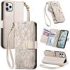 Jiajihua Cover Compatibile con Infinix Hot 40 / Hot 40 Pro,Compatibile con Tecno Spark 20 Pro 4G 【Portafoglio con cerniera】【Portacarte doppio】【Flip Stand】【Fibbia magnetica】 Custodia per telefono Lanyard Gray