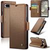 Rerzoiro Cover per Google Pixel 7A Custodia Portafoglio [Blocco RFID] Premium Pelle PU Wallet Case Flip Libro con Porta Carte Slot Supporto Flip Case per Google Pixel 7A, Marrone