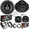 EvoTuning Kit 4 Casse Altoparlanti Anteriori e Posteriori per Fiat Bravo dal 2007, Set 4 Coassiali 2 Vie, compatibile con Renegade RX62 da 165mm e da RX42 da 10cm + 4 Anelli e Cavi Adattatori