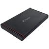 FANTEC 225U3-6G Case per Dischi Rigidi Esterni SATA I/II/III da 6,35cm (2,5) o SSD, Supporta SATA III 6G, USB 3.0 Superspeed, Alloggiamento in Alluminio, Nero