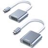 BENFEI adattatore da USB C a DVI, 2 Confezioni Adattatore USB Tipo C a DVI-D [Compatibile Thunderbolt 3/4] convertitore per iPhone 15 Pro/Max MacBook Pro/Air 2023 iPad Pro iMac S23 XPS 17 e altro