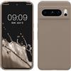 kwmobile Cover per Google Pixel 8 Pro Custodia - Back Case per Smartphone in Silicone TPU - Protezione Gommata - marrone grigio