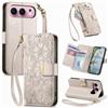 Jiajihua Cover Compatibile con Honor 500/500 Pro 【Portafoglio con cerniera】【Portacarte doppio】【Flip Stand】【Fibbia magnetica】 Custodia per telefono Lanyard Gray