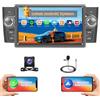 Hikity 2G+64G Autoradio Android 15 per Fiat Punto 2005-2009/Fiat Linea 2007-2011 con Touch Screen da 7 Pollici, Radio Auto con Wireless Carplay Android Auto Radio RDS/FM BT GPS WiFi SWC +CAM+MIC