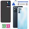 Eonpam Scocca Vetro Posteriore per Oppo Reno6 5G PEQM00/CPH2251 Bianco | Qualità originale scocca vetro posteriore coperchio copribatteria con vetro fotocamera kit ricambio.