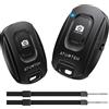 ATUMTEK Telecomando per Fotocamera per iPhone e Smartphone Android (Confezione da 2), Pulsante Wireless per Foto e Video (Bluetooth 5.2), con Laccetto da Polso, Nero