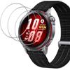GEEMEE per Huawei Watch GT Runner 2 Pellicola Vetro Temperato, 3 Pack Durezza 9H Copertura Completa Protezione Schermo Vetro Temperato Anti Graffi Protector - Trasparente