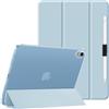 HGWALP Custodia trasparente per iPad (A16) 11a generazione 11 2025/iPad 10a generazione 10.9 2022, Cover del supporto con retro traslucido duro, sonno automatico/sveglia&Titolare dello stilo-Blu
