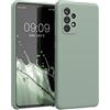 kwmobile Cover per Samsung Galaxy A52 / A52 5G / A52s 5G Custodia - Back Case per Smartphone in Silicone TPU - Protezione Gommata - verde grigio