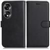 DENDICO Cover per Huawei Honor 70, Premium Portafoglio PU Custodia in PU Pelle, Flip Libro TPU Bumper Caso per Huawei Honor 70, Nero