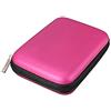 ulafbwur Custodia protettiva per hard disk esterno USB da 6,3 cm, colore rosso rosa