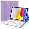 IVEOPPE Cover iPad 11 Generazione A16 con Tastiera/10 Generation (11/10.9 pollici, 2025/2022), Italiano QWERTY Layout, Tastiera Bluetooth Staccabile Compatibile con iPad 11/10, Viola