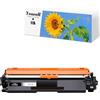 Yowell 1 X 17A CF217A Toner compatibile con HP 17A CF217A Nero per LaserJet Pro MFP M130fw M130nw M130fn M130a M130 LaserJet Pro M102W M102A M102