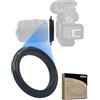 AMOPOFO 55mm-EF R Anello di inversione per fotocamera EF/R RF, adattatore per fotocamera EF/R RF,per avvitare un obiettivo inverso,per macro
