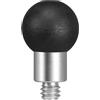 FANAUE B-17DG - Adattatore per testa a sfera in alluminio, 17 mm, con filettatura da 1/4, compatibile con Garmin GPS Mount e braccio doppio socket da 17 mm per RAM mounts Bike Motorcycle Cell Phone