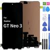 iYAiYO Schermo LCD Display Digitalizzatore Touch Screen Ricambio Compatibile con Realme GT Neo 3 RMX3561 RMX3560 OLED Schermo Completo con Strumenti-Nero