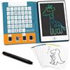 Zazu Fun - Tablet da disegno LCD per bambini, 8,5 pollici, tablet da disegno con 40 carte di modello e penna, funzione di cancellazione e pulsante di blocco, giocattolo educativo creativo per la casa
