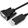 DTECH Cavo da USB a maschio RS232 da 8 m, adattatore da USB a porta seriale DB9 con indicatori LED, compatibile con Windows 11/10/8/7, Linux, Mac OS, spina per stampante, CNC, Industrial Equipmen (8M)