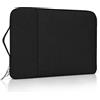 NAILAO Custodia Borsa 13 Pollici Custodia per Laptop Impermeabile Antiurto Caso Protettiva Trasporto con Tasca Accessoria, Nero