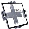 FANAUE Supporto in metallo per iPad con adattatore a sfera da 1 pollici, girevole a 360°, adatto per parabrezza, cruscotto o scrivania, per tutti i tablet da 8 a 12,9