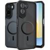 FDHYFGDY Cover Magnetica per Xiaomi Redmi A7 Pro/Poco C81 Pro Custodia, Cover in PC Ultrasottile e Antigraffio+Silicone Morbido Antiscivolo Sul lato, Antiscivolo e Antiurto, Scocca Traslucida Satinata