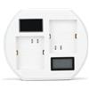 Sxhlseller Caricabatterie, Videocamera Caricabatterie Rapido per Batteria USB per Arlo Pro 2/Pro/Walk Light Batteria Caricabatterie Base Intelligente LCD a Doppia Carica