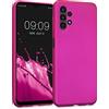 kwmobile Custodia Compatibile con Samsung Galaxy A13 4G Cover - Back Case Morbida - Protezione in Silicone TPU Effetto Metallizzato rosa metallizzato