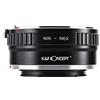 K&F CONCEPT-Anello Adattatore Manuale di Montaggio Lente : Compatibile con Compatibile con Nikon F Lente a Compatibile con Sony NEX Corpo Fotocamera