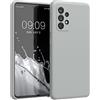 kwmobile Cover per Samsung Galaxy A52 / A52 5G / A52s 5G Custodia - Back Case per Smartphone in Silicone TPU - Protezione Gommata - grigio chiaro opaco