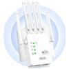Générique Amplificatore WiFi a 6 antenne, ripetitore fino a 1200 m² per casa antica | Elimina gli angoli morti, 2 porte LAN, configurazione rapida, compatibile con tutti i box Internet