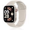 PinnWaa Cinturino in Silicone Compatibile con Xiaomi Redmi Watch 6/5/4/Smart Band 10/9/8 Pro, Confortevole Traspirante Morbida Impermeabile Cinturini Ricambio per Xiaomi Redmi 6/5/4 - Starlight