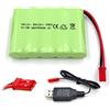 Gecoty® 6 V 2400 mAh Pacco batteria ricaricabile NI-MH AA con cavo di ricarica (connessione JST)