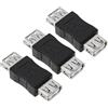 Greluma 3 Pz adattatore presa USB femmina, accopplatore USB 2.0A a USB 2.0A femmina per stampanti Tastiere Scanner Webcam PVC