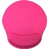 fxwtich Tappetino per mouse leggero poggiapolso cuscino comodo elastico rosa rosso