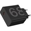 Audiosystem Carica Batterie Rapido per Motorola 68W Moto Edge 20 / Edge 30 / Edge 40 / Edge 50 Neo Pro Fusion Ultra Lite Con ingresso USB Type C TurboPower Sostituisce MC-682 Caricatore Nero