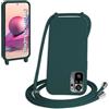 WenBaby Cover Compatible con Samsung Galaxy S26 Ultra,Cellulare Girocollo Custodia con Cordino TPU Corda Silicone Case Bumper per Samsung Galaxy S26 Ultra Custodia, Verde scuro