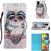 AIFILLE Cover Compatibile con Samsung Galaxy A51 5G Gufo Cartoon Animali Design Flip Caso in PU Pelle Premium Portafoglio a Libro Custodia con Slot per Schede e Chiusura Magnetica per Ragazza Ragazzo