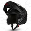 CRUIZER Casco modulare moto scooter visiera singola trasparente nero opaco