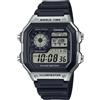 Casio Orologio CASIO AE-1200WH-1CVCF Digitale Silicone Nero Chrono Sveglia Sub 100mt