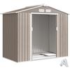 Outsunny Casetta da Giardino in Metallo con Doppia Porta Scorrevole 2.1x1.3m