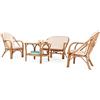 Bizzotto Set Salotto In Rattan Con Cuscini Divano Poltrone E Tavolino Golf Bizzotto