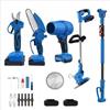 WYLBi Kit giardinaggio 5 in 1 cesoia sega asta telescopica decespugliatore soffiatore