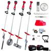 WYLBi 4 in 1 Tagliasiepi Decespugliatore erba moto sega 12 olio 2 batterie 6 Ah 2000W