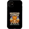 Funny Yoga Corgi Headstand Effort Maximu Custodia per iPhone 11 Cavalletto da testa Corgi Effort Maximum Retro Yoga Dog