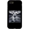 Siamese Kitten Lover PS Custodia per iPhone SE (2020) / 7/8 Divertente Siamese Selfie UFO Astronave Aliena Amante Gatto
