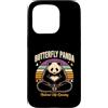 Yoga Meditation Butterfly Panda Hip Open Custodia per iPhone 15 Pro Posa yoga con apertura dell'anca naturale Butterfly Panda