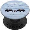 Buffalo Bison Watercolor Art Paint Buffalo American Bison Western Watercolor PopSockets PopGrip Adesivo