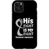 Parkinson's Awareness Family Fighter Gif Custodia per iPhone 11 Pro Nastro d'argento per la consapevolezza del Parkinson